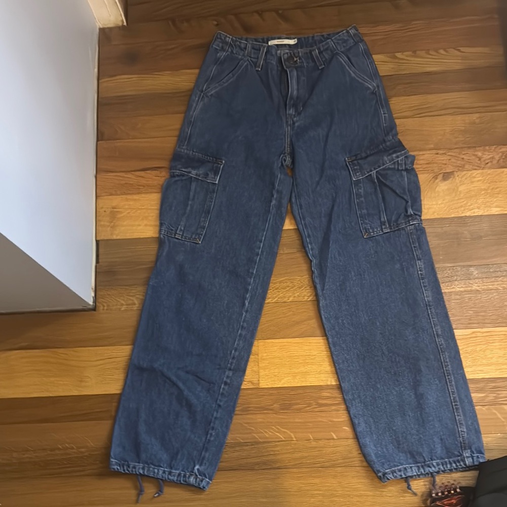 Women’s Levi Blue Cargo Pants
